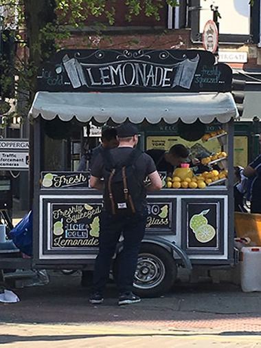Lemonade stall in York