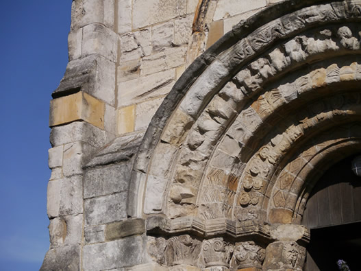 St Denys Church Norman Stonework