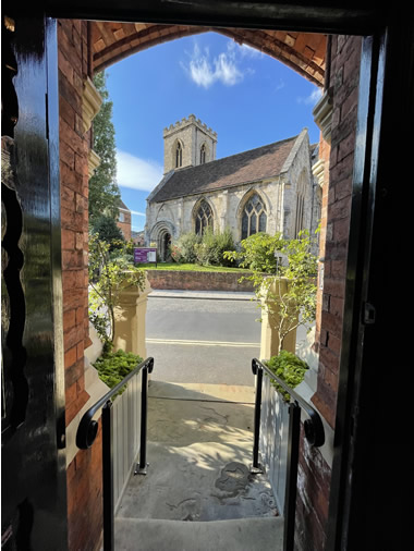 View of St Denys Church Walmgate from The Parisi Townhouse York